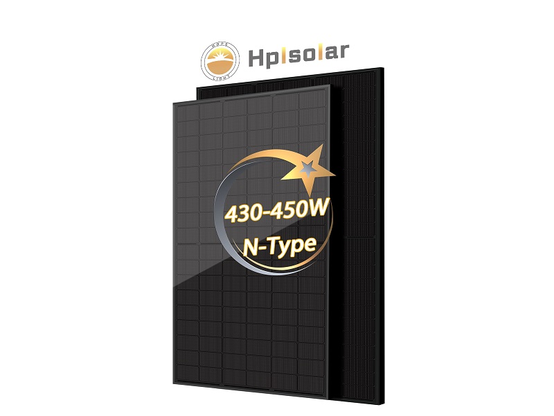 OEM/ODM Single Glass TOPCON Full Black 450W Solar Panel