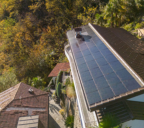 20kw off grid solar panel system for private home in Switzerland