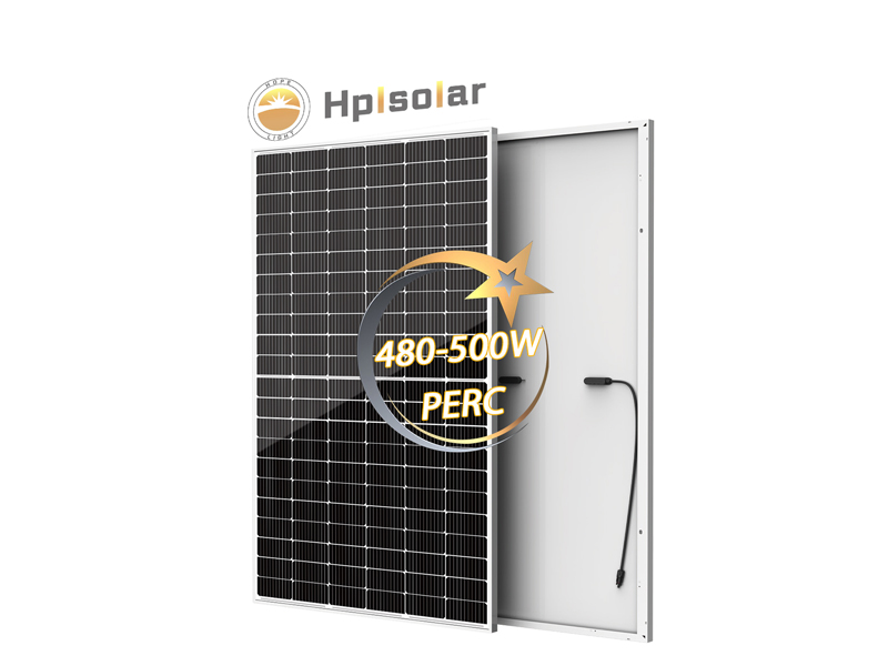 Single Glass PERC White Frame 500W Solar Panel