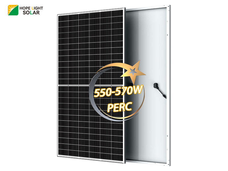 Single Glass PERC White Frame 550W 560W 570W Solar Panel